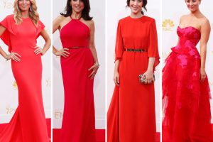 O auge do vestido vermelho Red carpet Emmy awards 2014